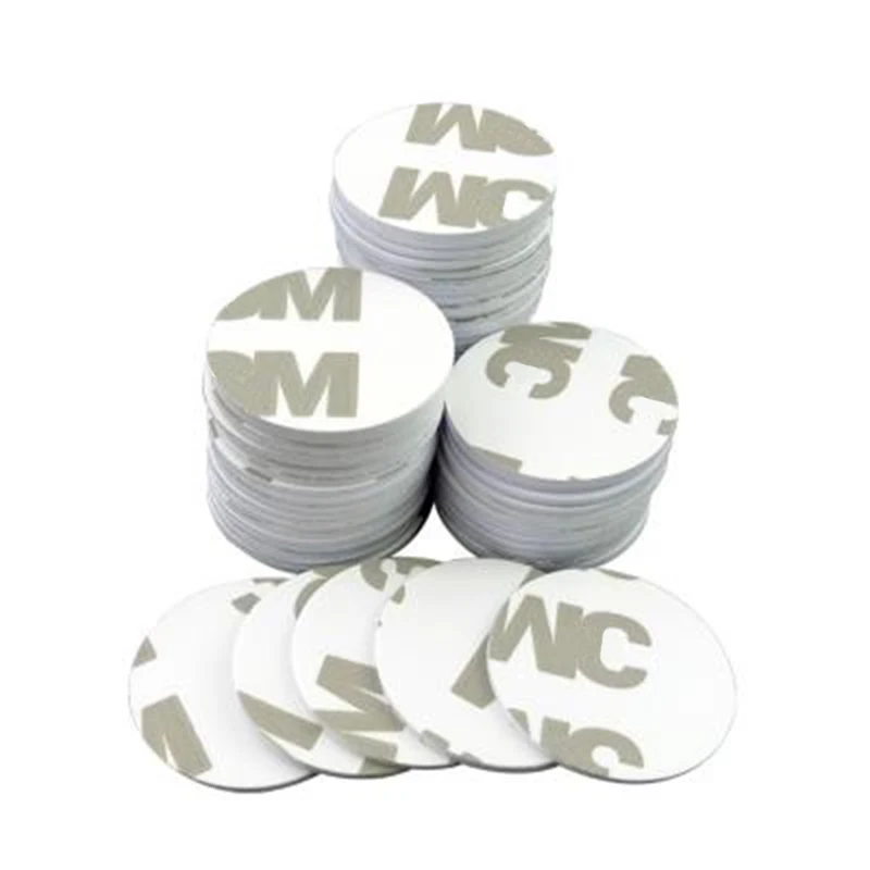 50 шт. 13,56 МГц RFID-карты IC клей на задней панели монетные карты FM1108 чип-совместимый S50 для контроля доступа