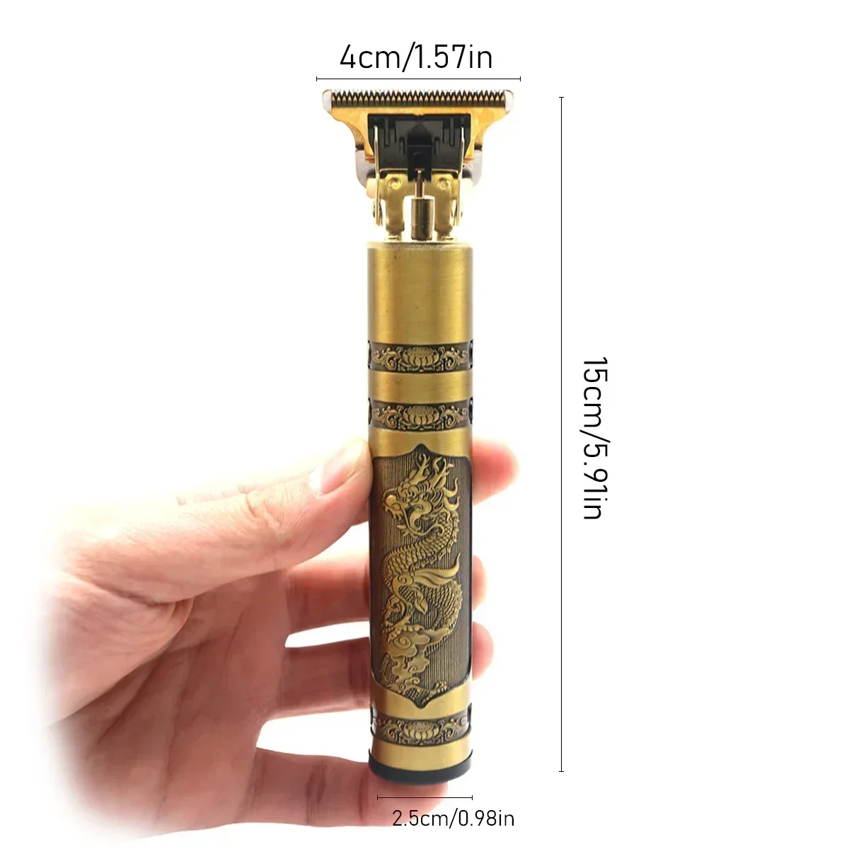 Profesjonalna maszynka do strzyżenia włosów T9 Metalowy trymer do brody dla mężczyzn Maszynka do strzyżenia włosów ze stali nierdzewnej Trymer do brody