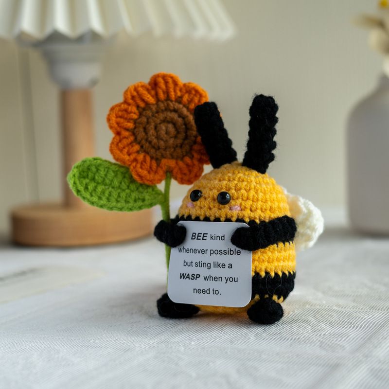 Muñeca de tortuga positiva tejida nueva, soporte emocional hecho a mano, tortugas marinas de ganchillo positivas, regalos para Navidad, Año Nuevo, cumpleaños