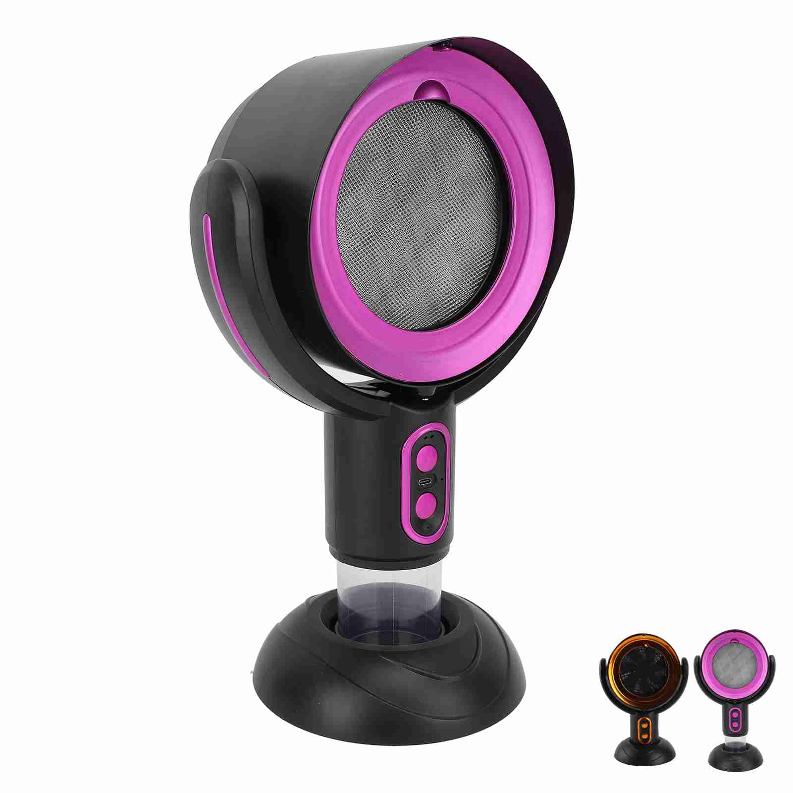 Desktop Range Hood 3000mAh 5V Portable Kitchen Exhaust Fan Space Saving 2 Speed 8W ABS for Camping