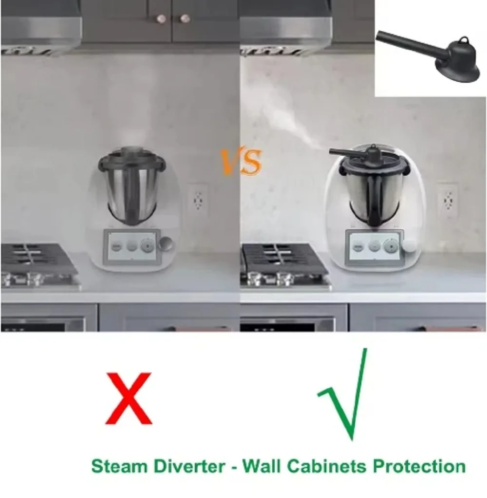 Steam Diverter for TM5 TM6 Accessories Pressure Cooker Air Guide Anti-Scald Steam Diversion Exhaust Pipe