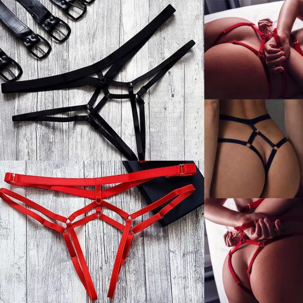 Sexy Open Kruis Slipje Erotische Lingerie Vrouwen Holle Bandage Slips Crotchless Vrouwelijke String Voor Sex Transparant Ondergoed Porno