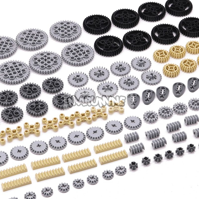 MARUMINE 120PCS MOCเทคโนโลยีBuilding Blockเกียร์Rack Mechanicalอิฐชิ้นส่วนรถRobatอุปกรณ์เสริม 32498 46372 32072 4716