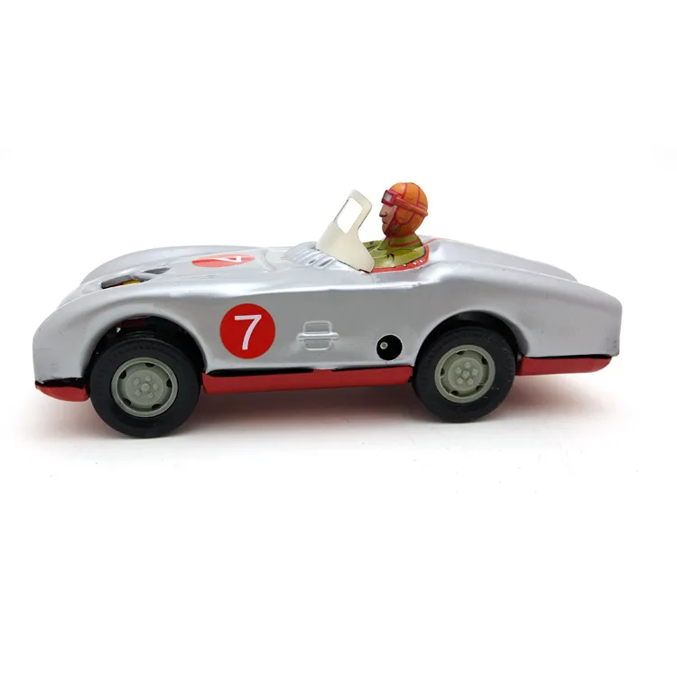 MS642 レトロNo. 7 レーシング写真小道具 80 年代以降のテーマ バー レストラン オーナメント ブリキ工芸品