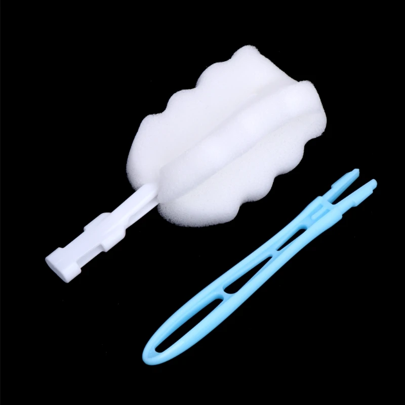 Bình Xốp Bàn Chải Xoay 360 Độ Núm Vú Giả Cho Bé Cốc Làm Sạch Núm Vú Bộ Bàn Chải Cầm Tay Mềm Mại Cho Đầu Thực Phẩm
