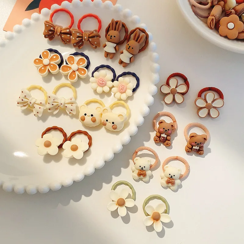 50/40/30 stuks schattige elastiekjes voor kinderen zullen geen schade aan het haar met goede elasticiteit. Babyhoofdbanden voor meisjes en schattige hoofdtooi voor meisjes
