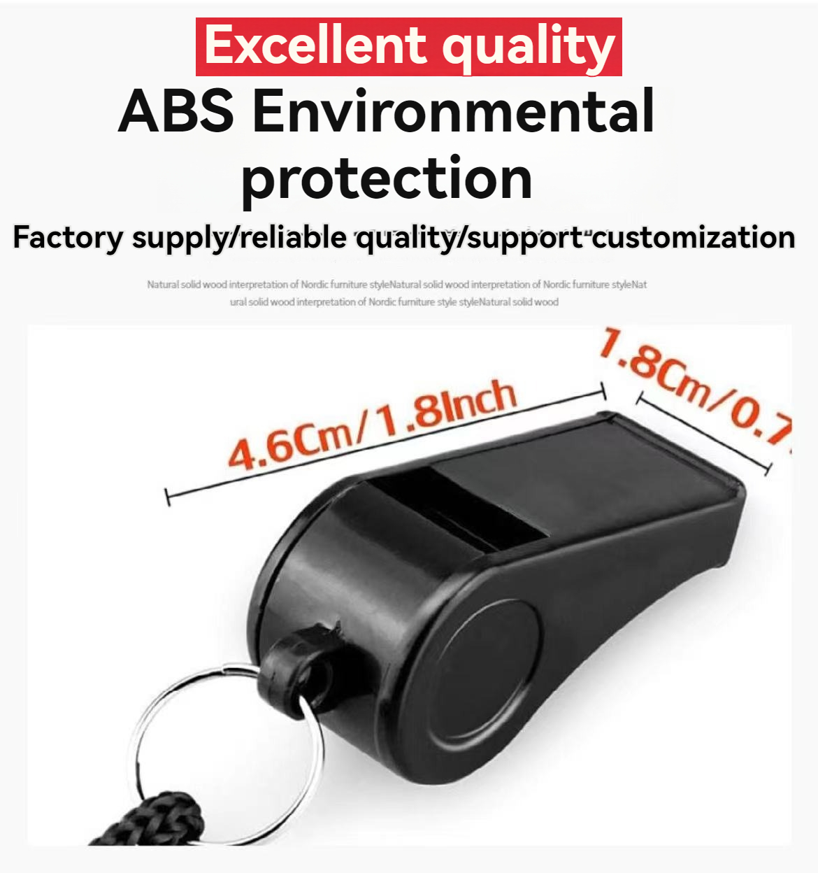Apito preto de alta qualidade, jogo de árbitro, halter, viagem ao ar livre, caminhadas, apito adequado para jogos de basquete e vôlei