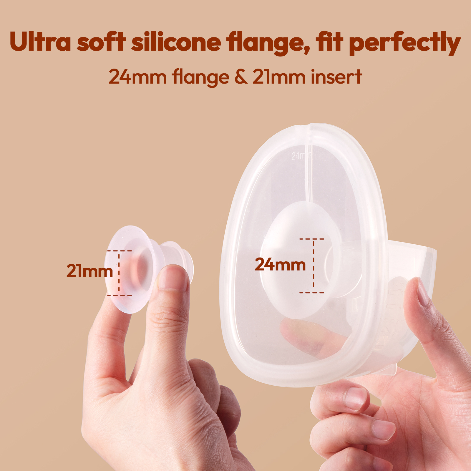 Extractor de leche portátil NCVI, extractor de leche eléctrico manos libres con 4 modos y 9 niveles, brida de 21/24 mm, indoloro, bajo ruido