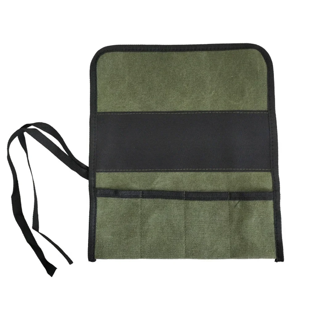 Borsa per attrezzi arrotolabile multiuso resistente Custodia in tessuto Oxford per chiavi Cacciaviti Trapani Parti di attrezzi da giardino appese
