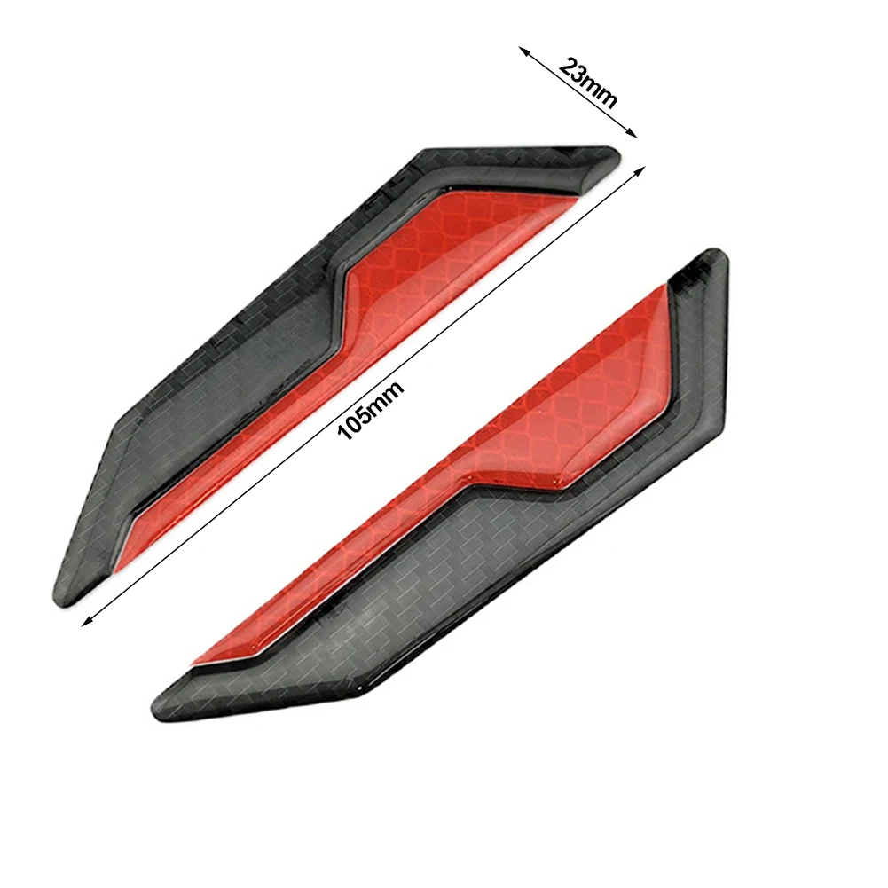 4PCS Car Door Anti-Collision Strip Body Stickers Reflective Warning Stickers Decorative Scratch-Resistant Modified Universal