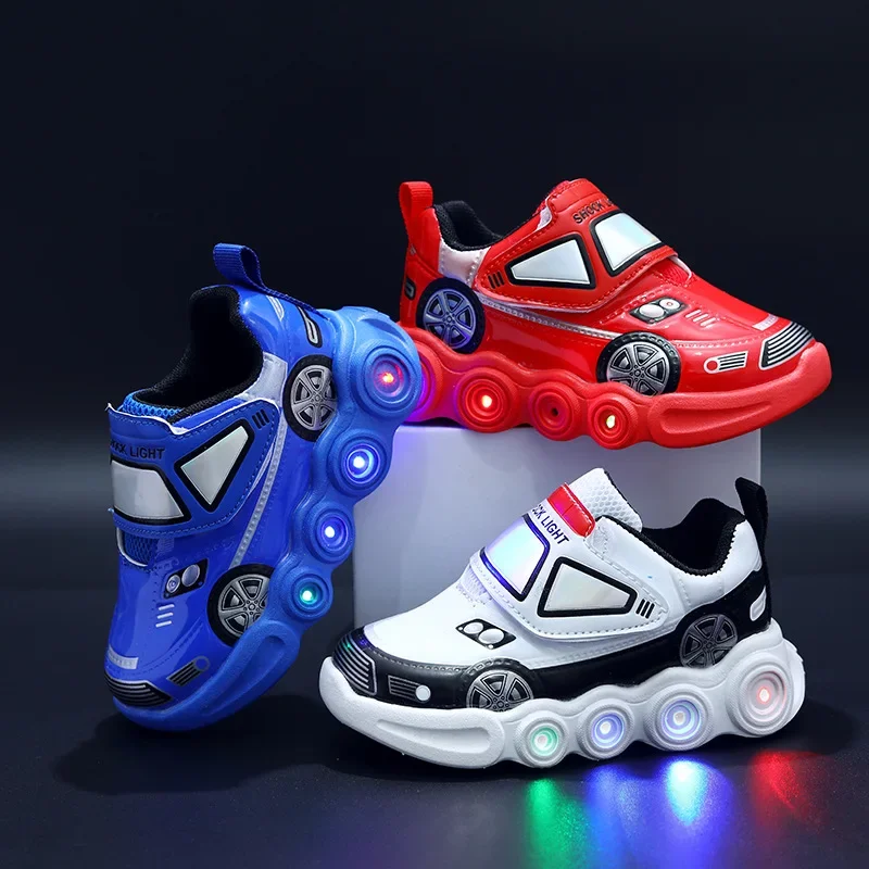 0-6years crianças tênis brilhantes crianças tênis luminosos meninos meninas led iluminado tênis da criança sapatos ao ar livre sapatos casuais