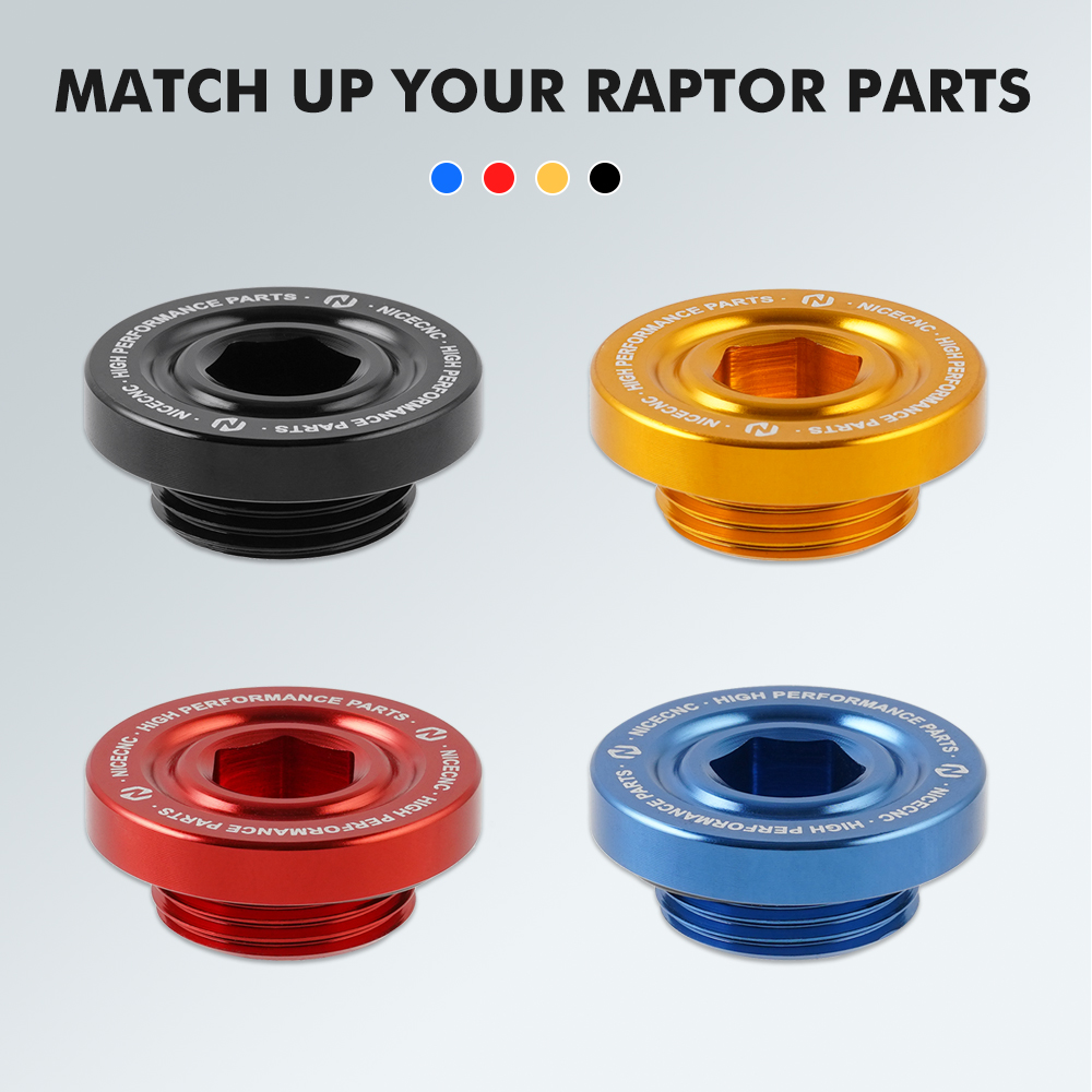 NICECNC ATV น้ํามันปลั๊กท่อระบายน้ําฝาครอบสําหรับ YAMAHA Raptor 700 Raptor 700R RAIDER YZF R1 Wolverine X4 TMAX อลูมิเนียมอุปกรณ์เสริม