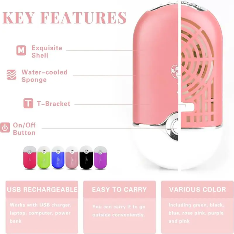 USB 充電式ポータブルミニファン冷却ファンブレードレスハンドヘルドまつげドライヤーミニハンドヘルドファン空調送風機
