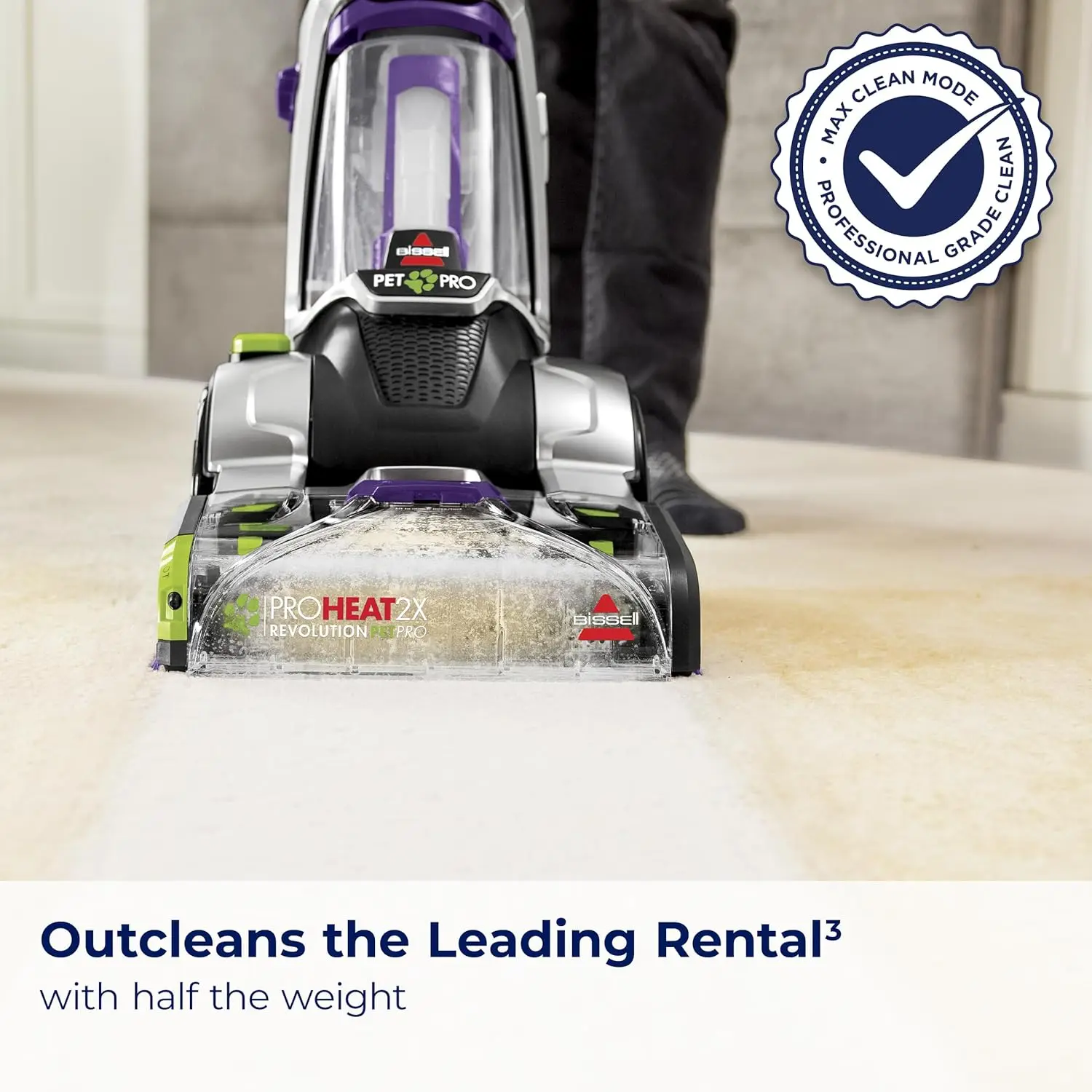 2X Revolution Pet Pro Plus, 3588F, Upright Deep Cleaner, 30-minute Dry Time, Dual Dirt Lifter , Hose & Tool Attachment