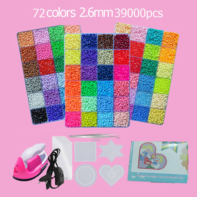 Hama Perlen Box Embalagem Thermomosaik Ferro Ohio Perlen, Bügelperlen Sicherungsperlen Brinquedo DIY, 24 48 72 Kerne 2,6 mm 5 mm