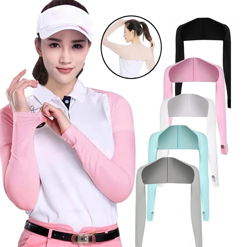 Женские спортивные перчатки с защитой от УФ-лучей и манжетами