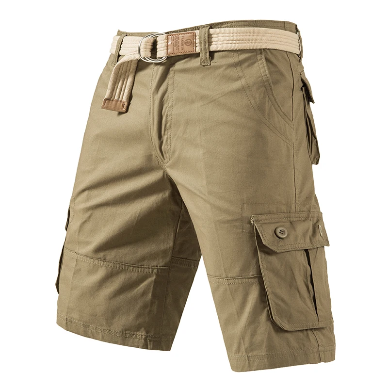 Carga joelho shorts masculino esportes casuais bermuda plus size algodão meia calças de golfe em linha reta correndo ginásio shorts calças
