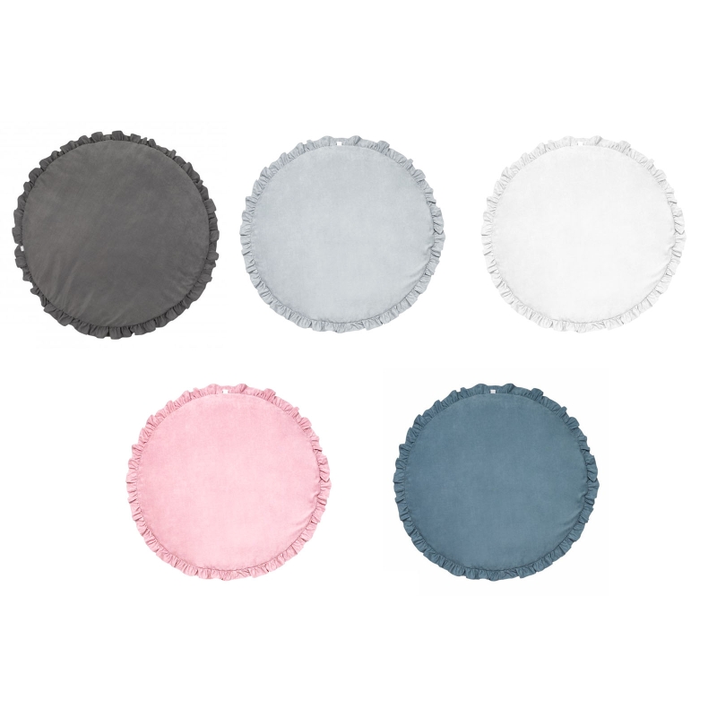 Kinderzimmer-Bodenteppich, Spitze, einfarbig, Krabbelmatte, Baby, für Spielmatte, rundes Spiel