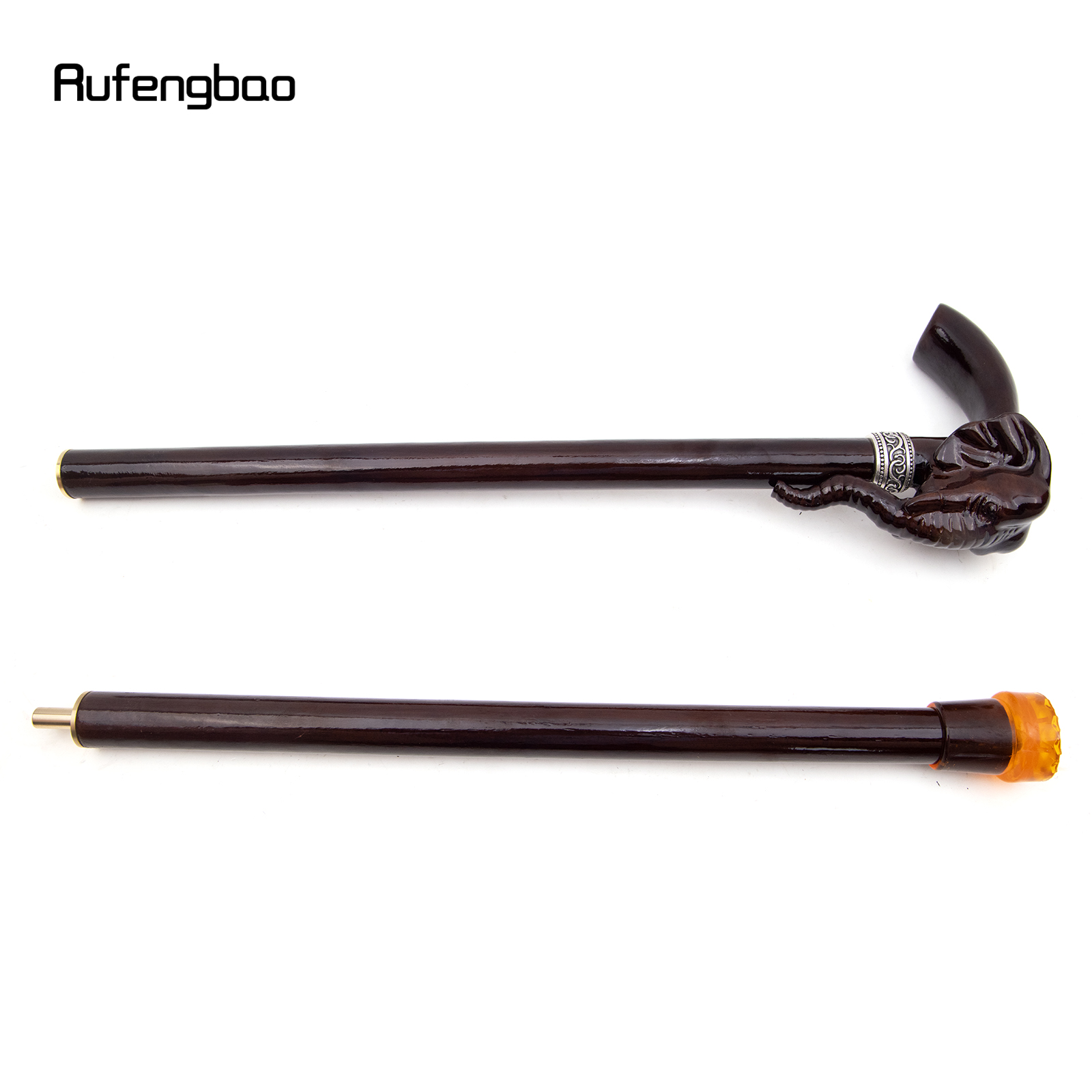 Bastón de madera de elefante marrón para caminar, varita decorativa para fiesta de cosplay, vampiro, Halloween, 90cm