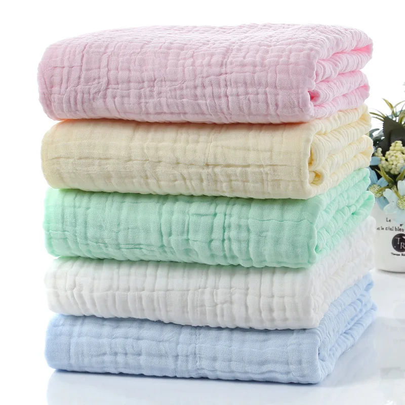 Bé Muslin Ô Vuông Tã Vải Muslin Đầm Tre Chăn Cho Bé Sơ Sinh Đầm Bọc Chăn Cho Bé Sơ Sinh Cotton Manta Bebe