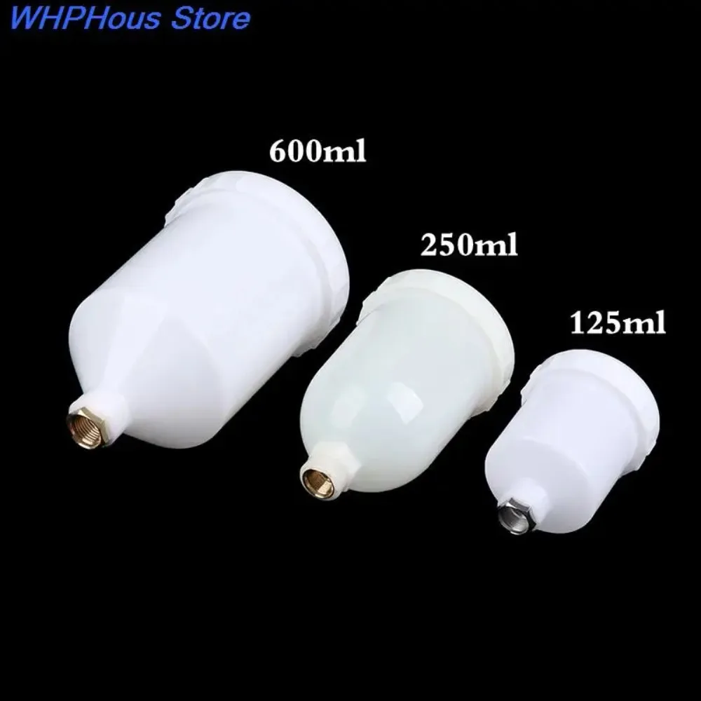 125/250/600 ml Kunststoff Spray Farbe Tasse Sprayer Tasse Luft Schwerkraft Feed Farbe Spray Topf Gewinde Anschluss für Spritzpistole Teile