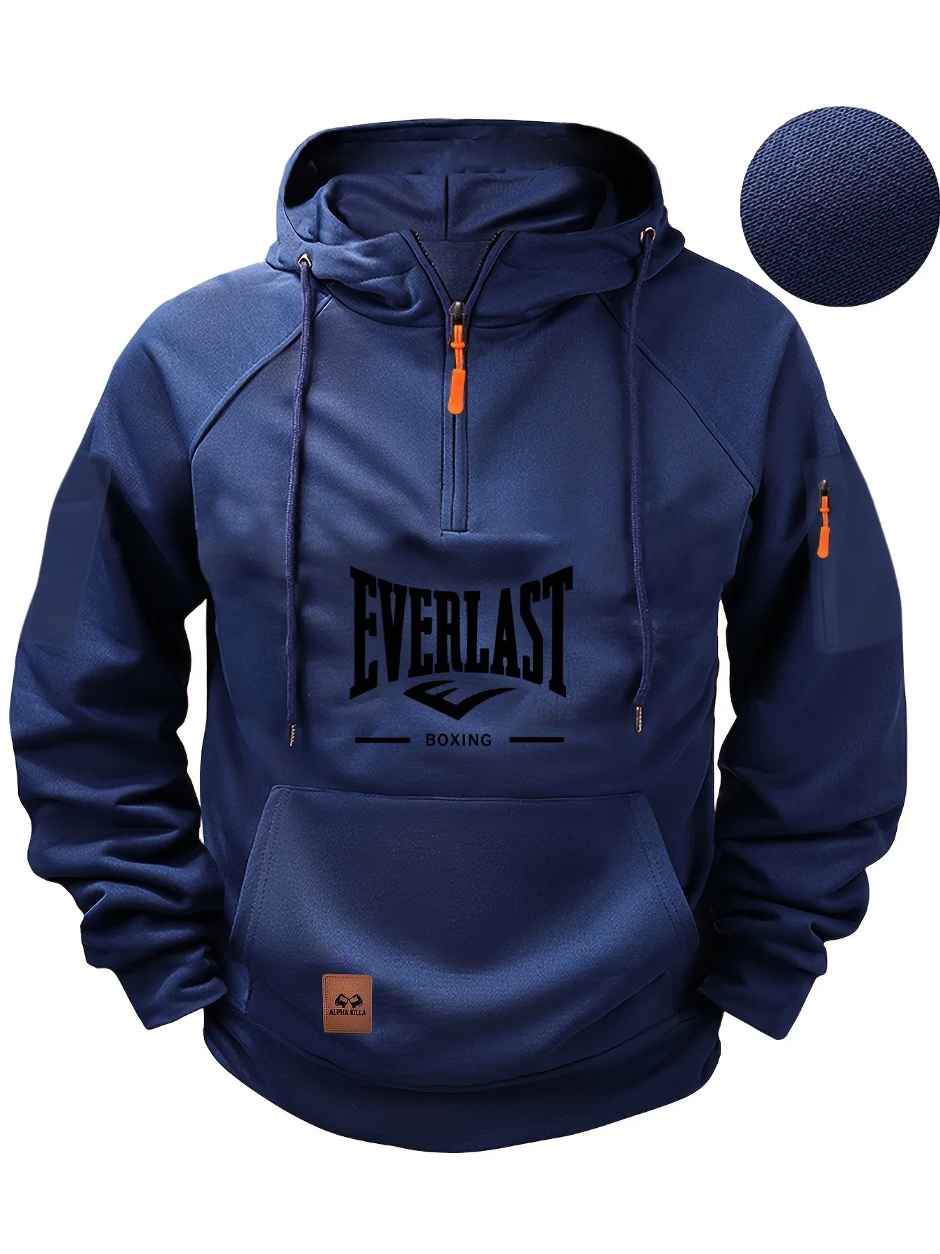 Novo moletom masculino de alta qualidade com zíperes e vários bolsos em 2025. Moletom com boné polar masculino elegante e casual