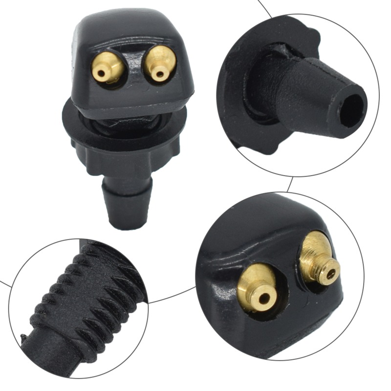 2 Teile/satz Auto Universal Frontscheibe Wischer Düse Jet Sprayer Kits Sprinkler Wasser Fan Auslauf Abdeckung Waschmaschine Outlet Einstellung