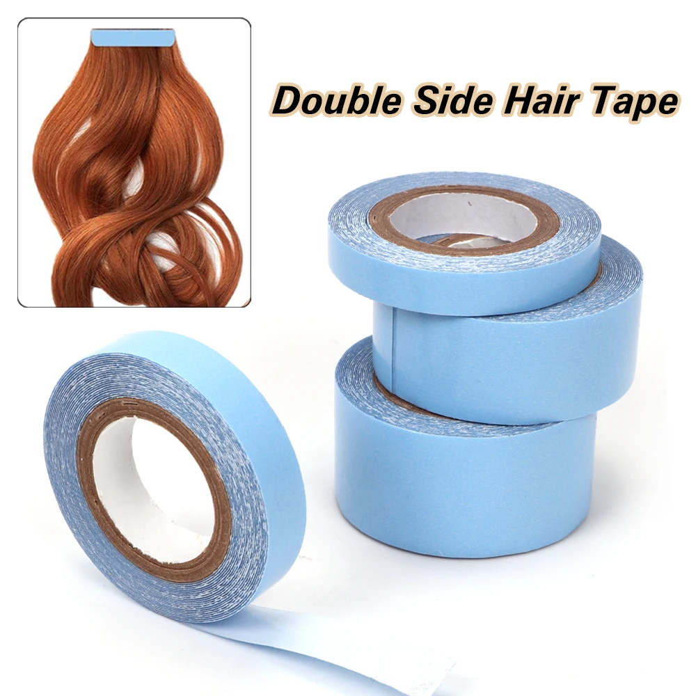 Nastro per sistema capillare Nastro per camminatore doppio lato Nastri per estensione dei capelli ultra resistenti per chiusura in pizzo 0,8 cm 3 metri / rotolo Colla per parrucca anteriore in pizzo