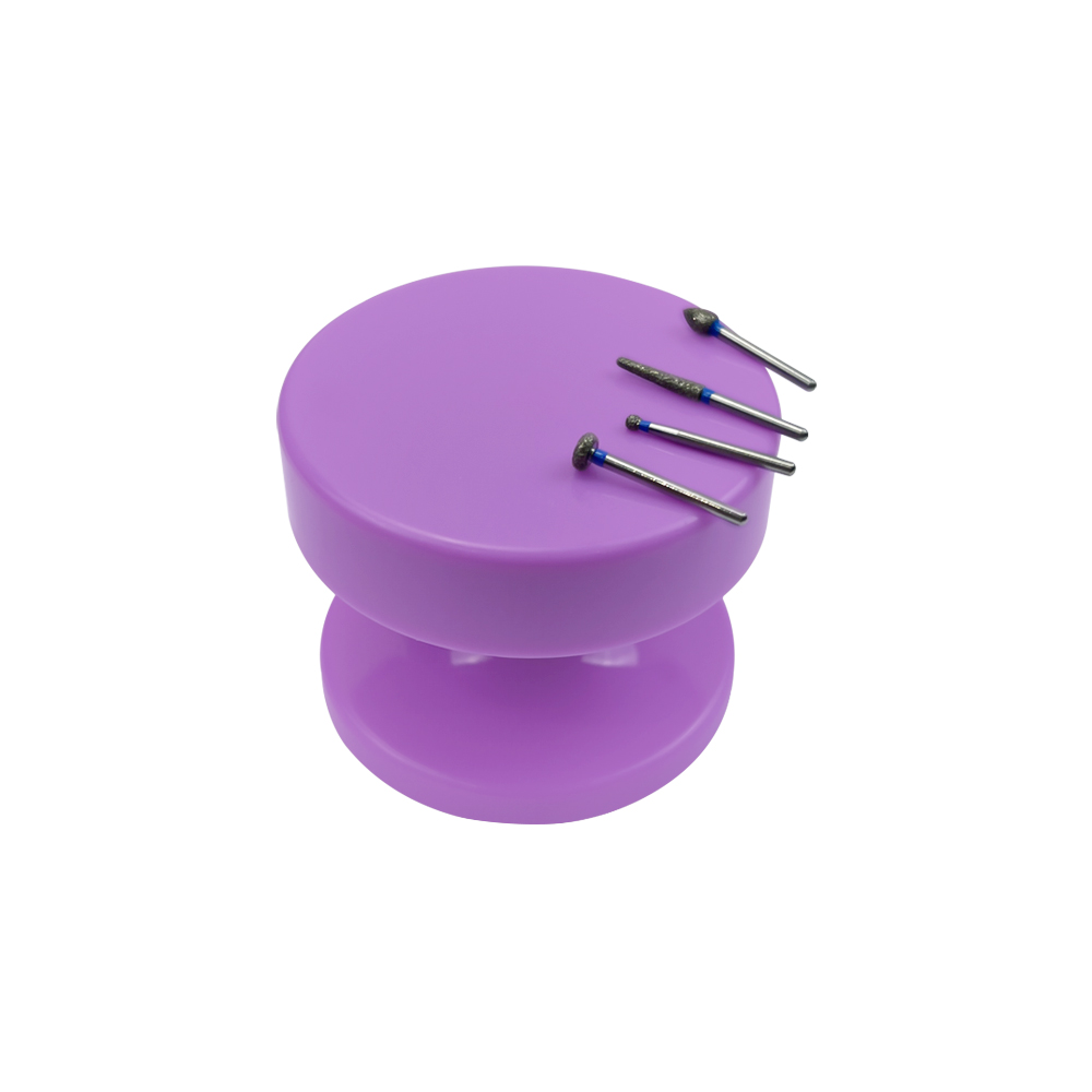 1 個磁気歯科バーホルダー Cupule ケースポリッシュバリドリルマグネット吸引プレートトレイラック矯正ツール収納オーガナイザー