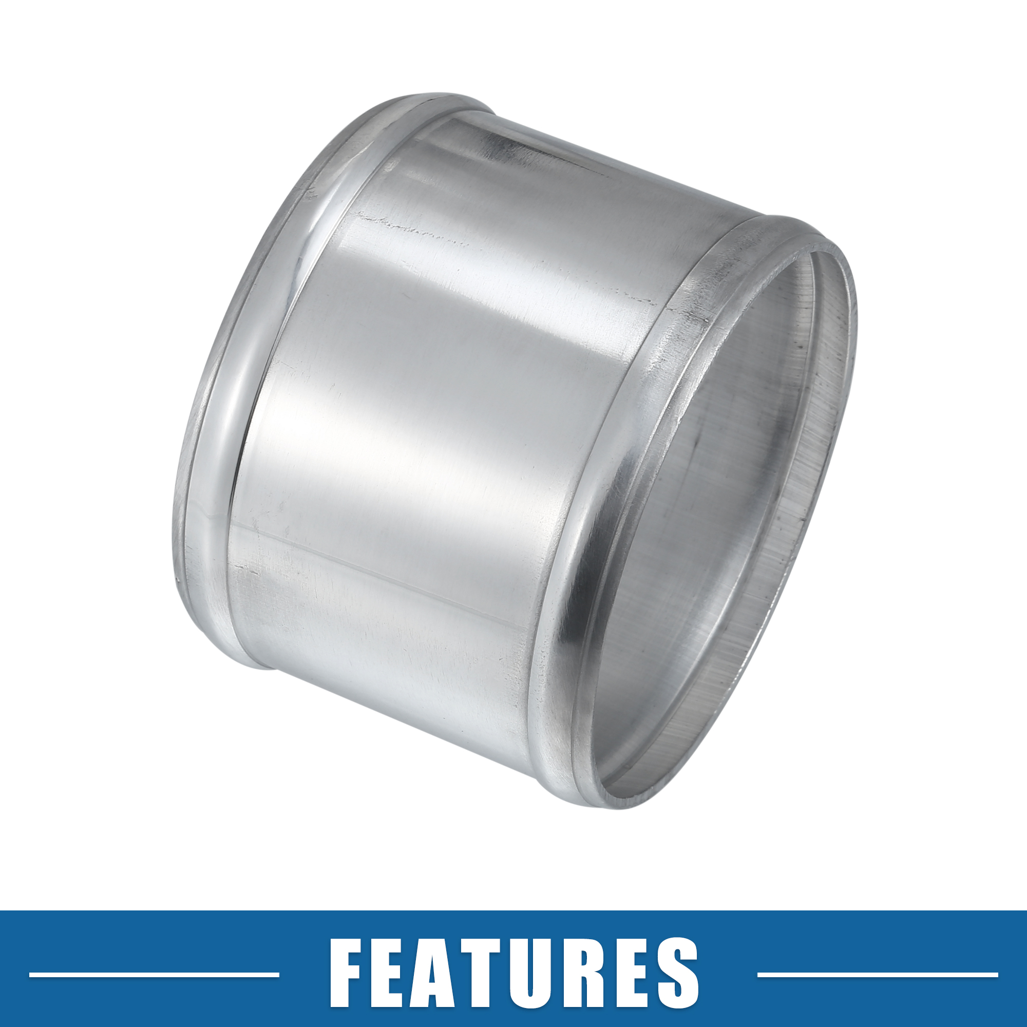 UXCELL 27 ミリメートル-97 ミリメートル ID 32 ミリメートル-102 ミリメートル外径カーアダプタージョイナーパイプユニバーサル 76 ミリメートル長コネクタチューブアダプターアルミ合金