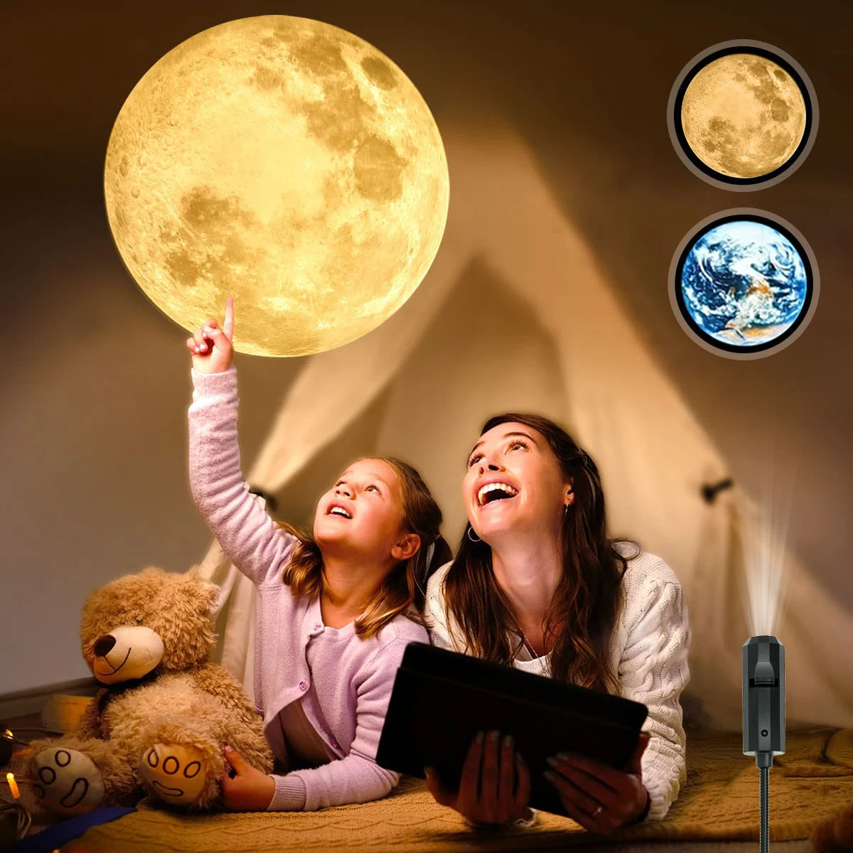 USB-Decke Mond Erde Projektion Atmosphäre Licht