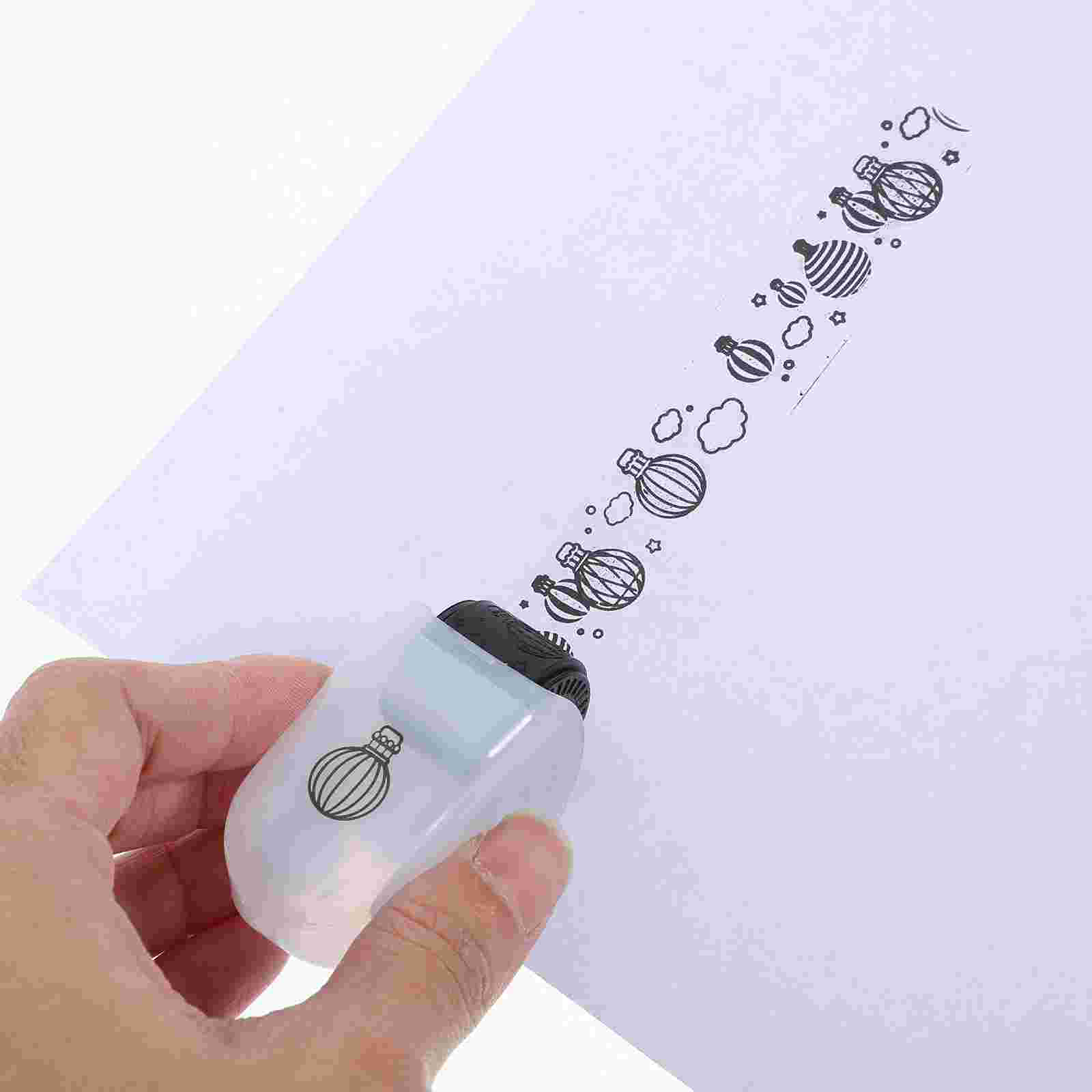 Gerändelte Stempelstempel für Kinder, Muster, Randdruck, Dekorieren, Roller-Design, Scrapbooking, Kunststoff, DIY, Studentenjournal