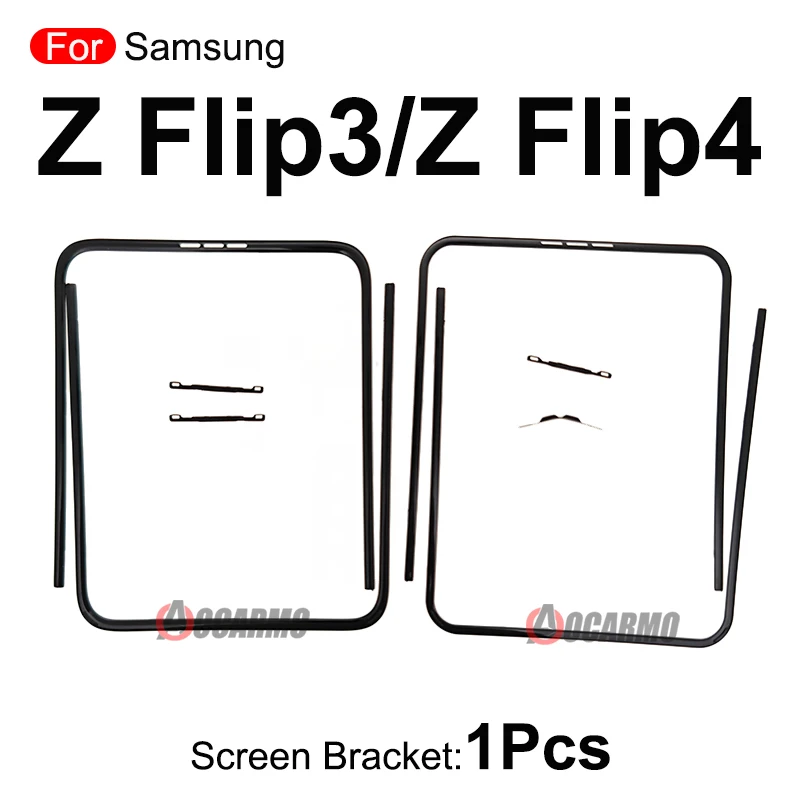 For Samsung Galaxy Z Flip 5 Fold 3 4 5 6 Flip6 Z Flip4 Front Screen Stand Middle Bezel Frame LCD Display Bracket Plastic Hoder