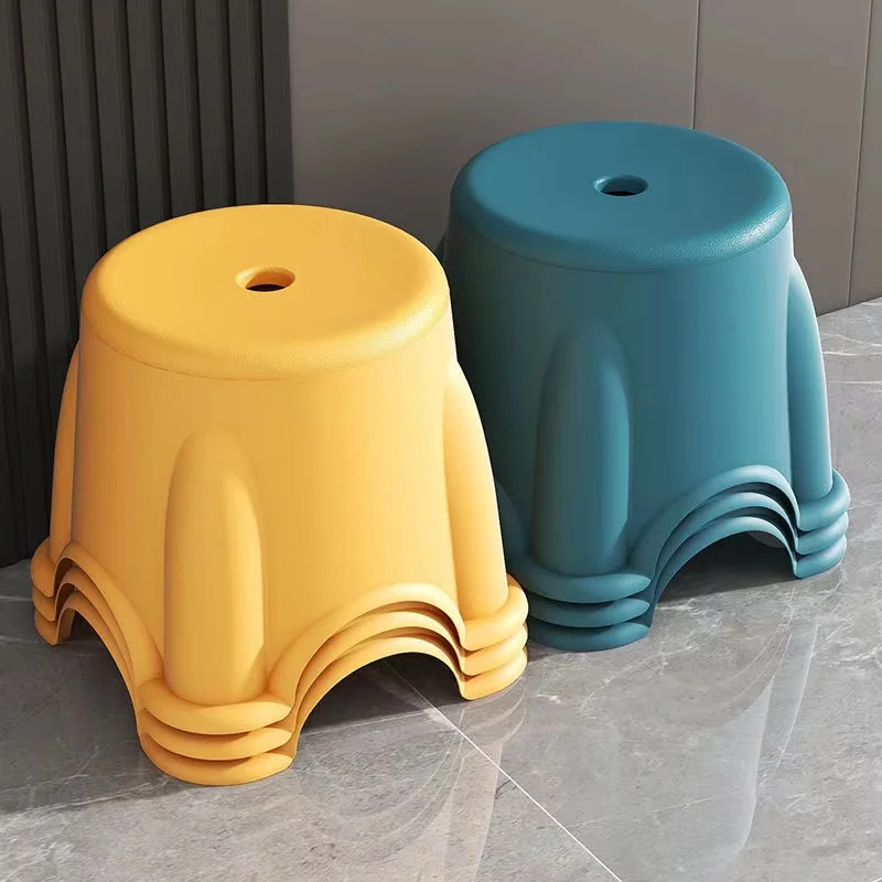 Plastic small stool household stackable thickened stool sofa stool tea