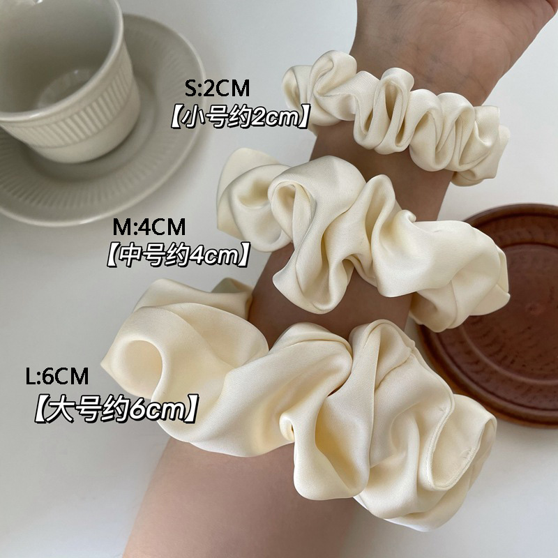 Đầm Oversize Satin Scrunchies Thun Dây Buộc Tóc Nữ Bé Gái Lớn Lụa Tóc Đuôi Ngựa Giá Đỡ Tóc Dây Cao Su Phụ Kiện Tóc