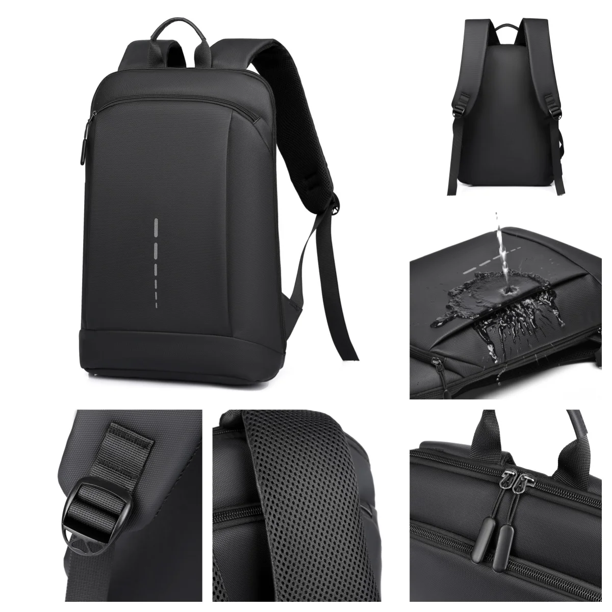 Mochila impermeable para hombre Mochila ultraligera para hombre Mochila elegante para hombre Mochila para computadora portátil de 15,6 pulgadas