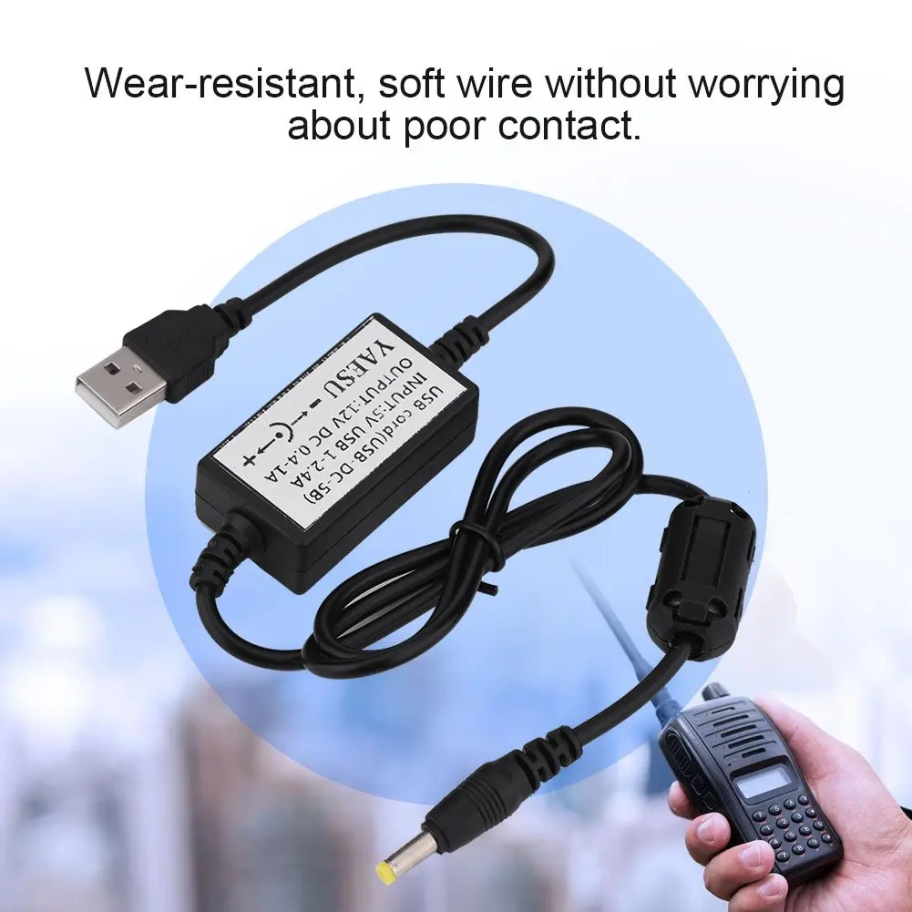 USB-кабель для зарядки, зарядное устройство, USB-источник питания для YAESU VX-5R/VX-6R/VX-7R/8DR/8GR/VX-8R, зарядное устройство для YAESU Radio
