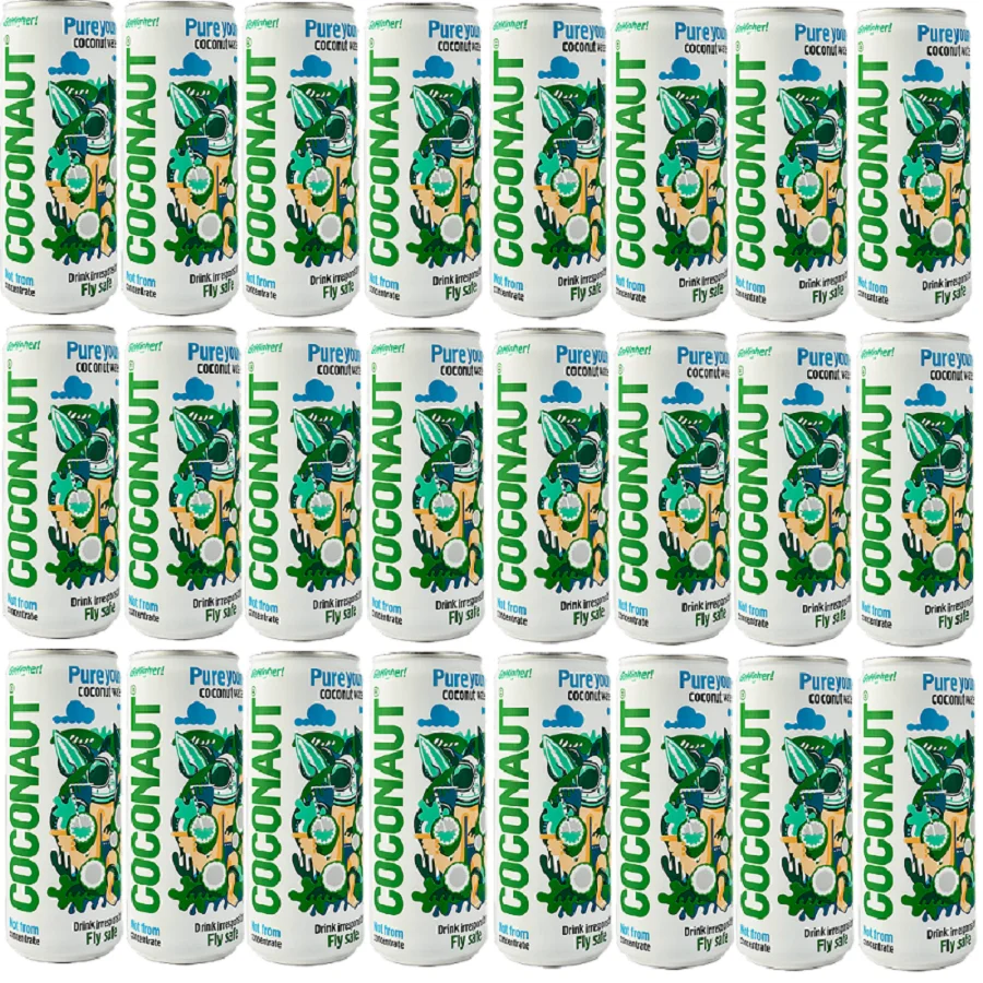 24x Woda kokosowa COCONAUT z młodego kokosa 320 ml