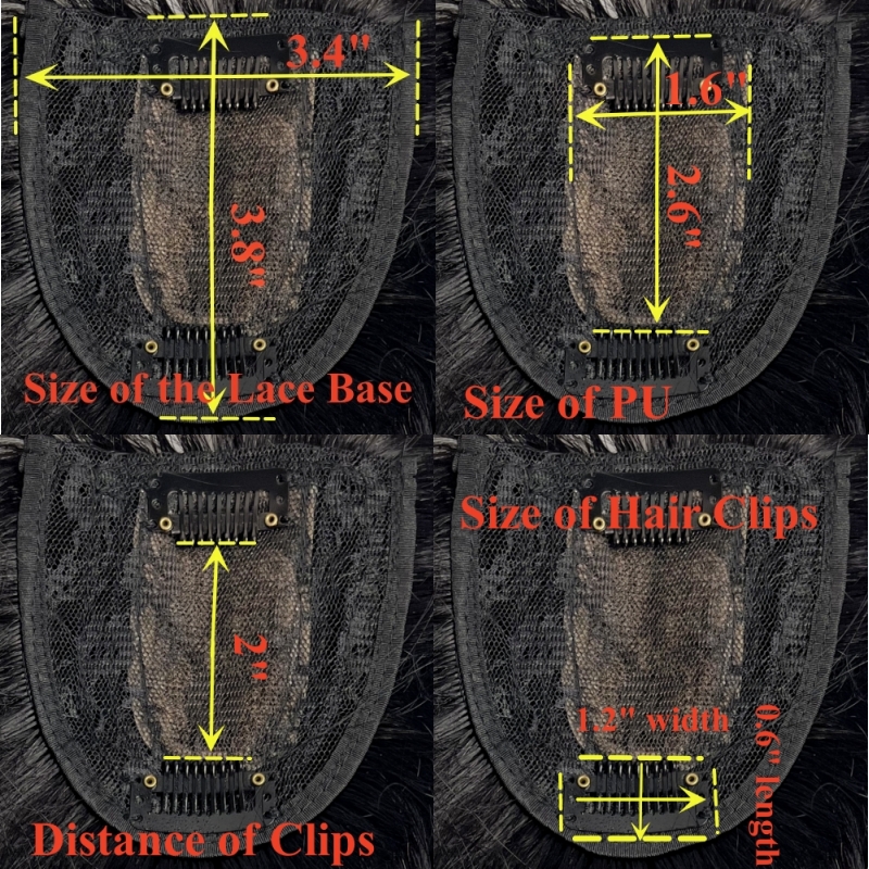 Накладные пряди из натуральных волос, 8 х1 см, 6 дюймов