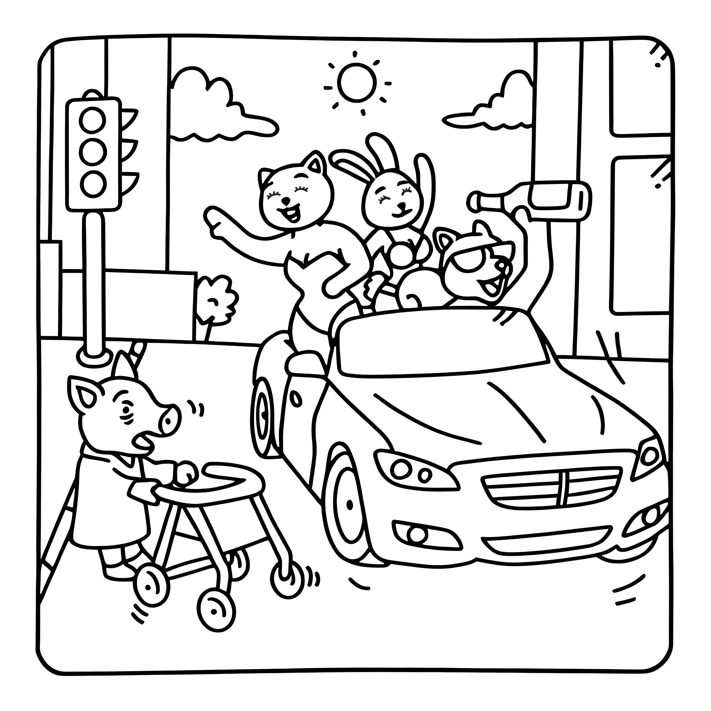 CRIME SCENES Bold-easy Patterns Coloring Book for Adults Cute Drawing Book Perfect Gift for Party and Birthday