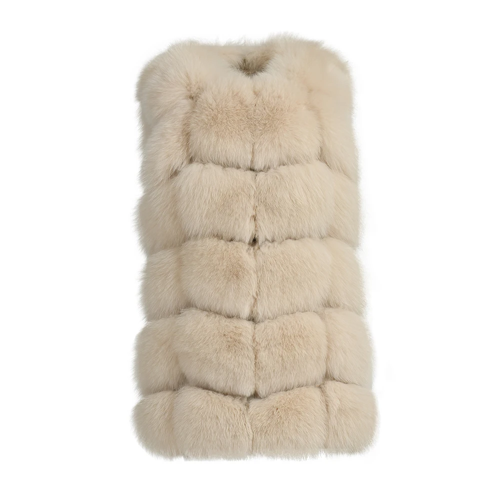 Jaxmonoy Natürliche Fuchs Pelz Weste Frauen Winter Echte Fuchs Pelz Ärmellose Jacke Damen Herbst Volle Pelt Mode Gilet Weibliche