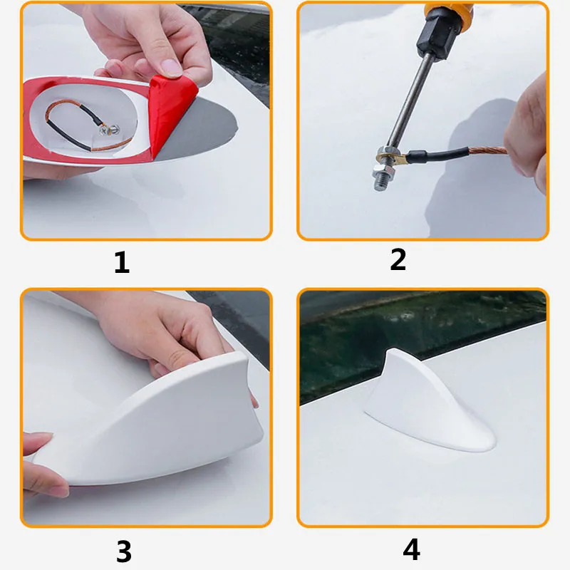 Auto Radio Shark Fin Auto Shark Antenne Radio FM Signal Design Für Alle Autos Antennen Auto Außen Styling Ersatzteile