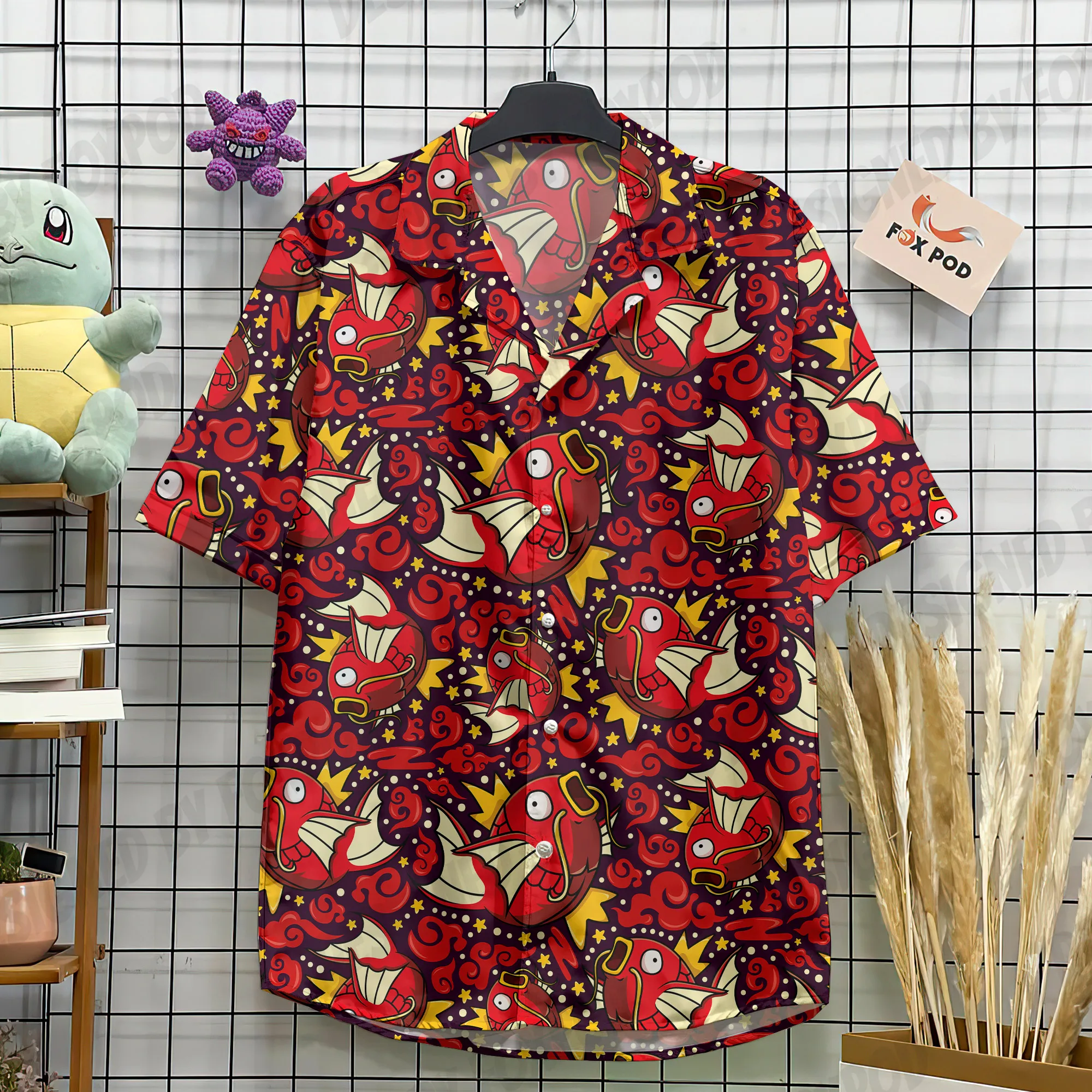 Camicie hawaiane da uomo per uomo Casual Cartoon Camicie stampate in 3D Camicette da spiaggia larghe a maniche corte Top oversize Camicias homme