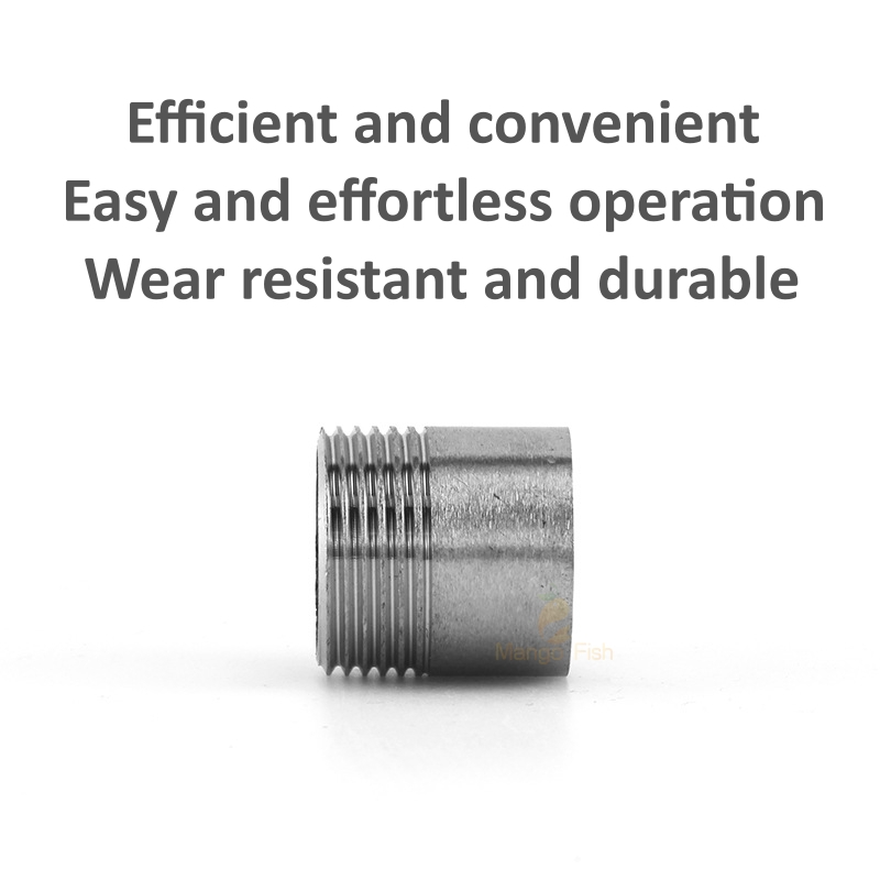 304 Roestvrij Staal 1/8 "1/4" 1/2 "3/8" 3/4 "1" 2 "BSP single-head Buitendraad Buisleidingen Water Gas Connector Adapter Jointer