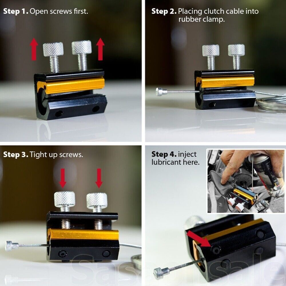 Ferramenta de cabo de freio de embreagem e acelerador atv, fio de lubrificação, lubrificador de freio de motocicleta, cabo de alumínio, ferramenta lubrificante, peças de freios de moto