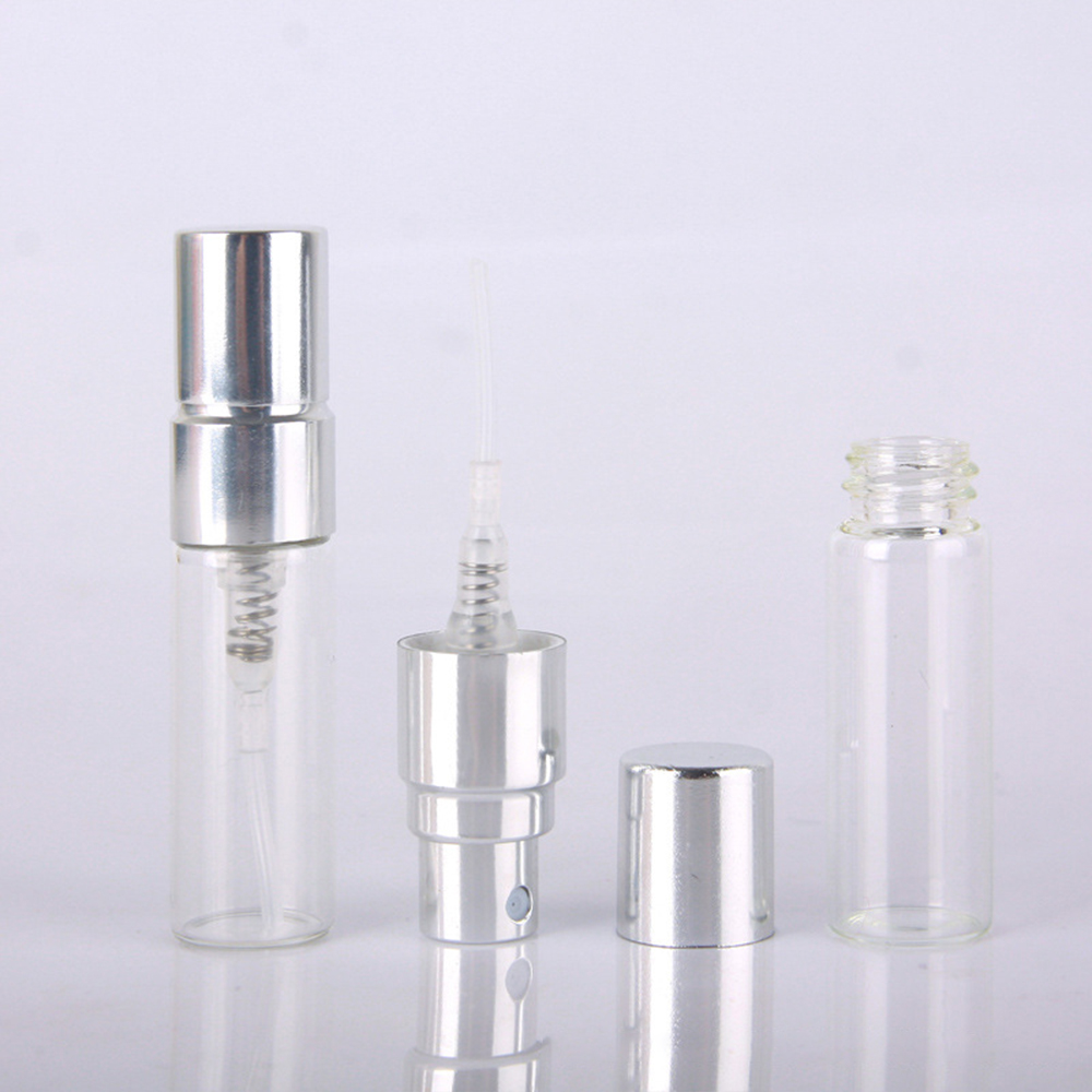 50pcs 100pcs 2ml 3ml 5ml 10ml Sample Refillable Perfume Bottle Empty Mini Spray Bottle Perfume Bottles glass Atomizer Container