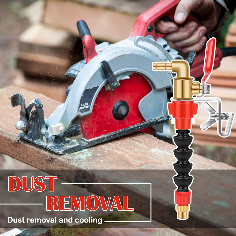 ระบบหัวฉีด Coolant Misting Dust-proof Dust Remover Water Sprayer สําหรับหินอ่อนอิฐเครื่องตัดกระเบื้องเครื่องบดมุมเครื่องตัด