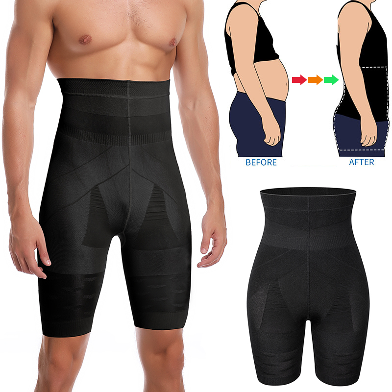 Áo Tập Điều Khiển Quần Short Cao Cấp Giảm Béo Định Hình Bụng Bụng Dẹp Tập Toàn Thân Chân Quần Lót Nén Quần Sịp Boxer 3XL