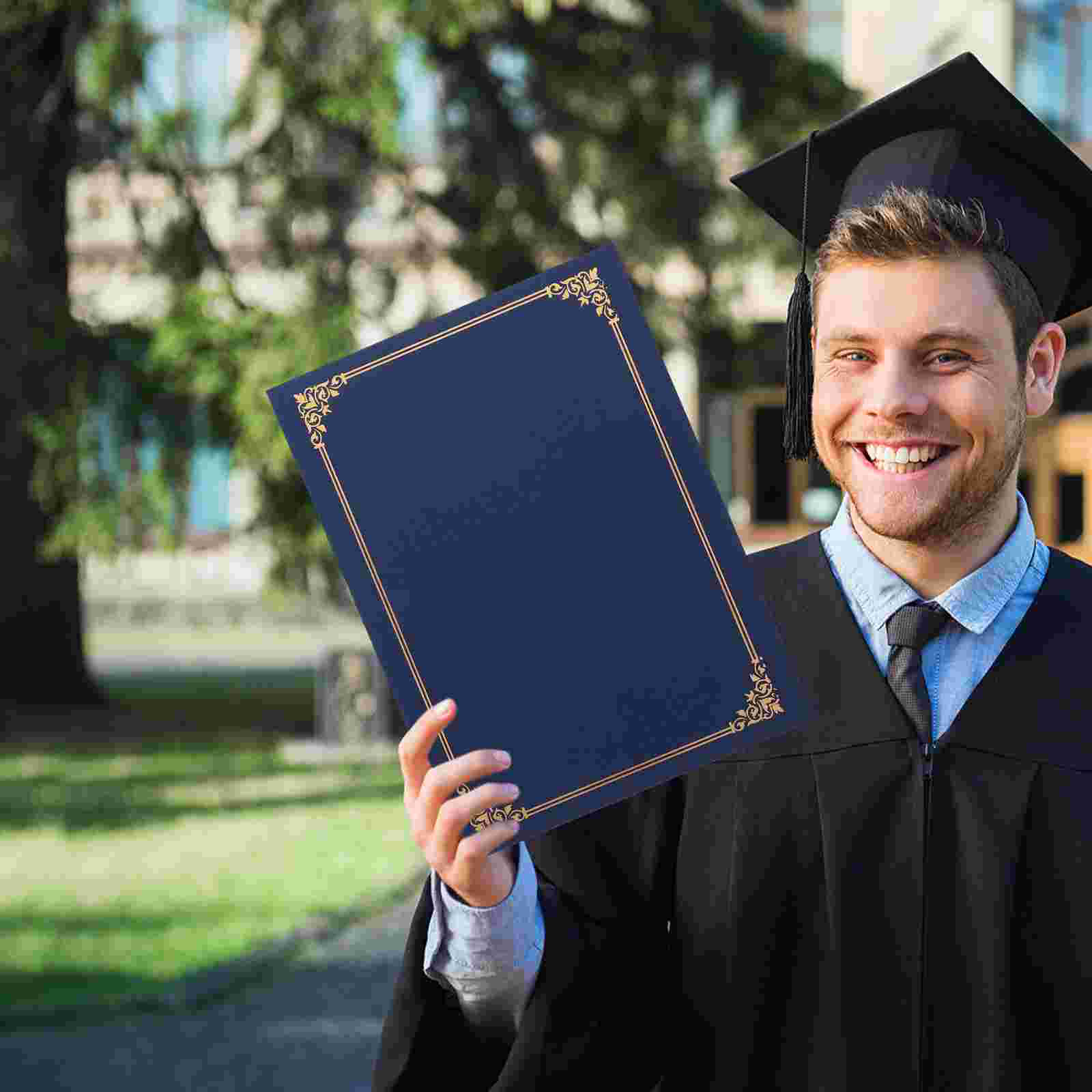 3-teiliges Zertifikatshülle, Papierordner, Terminbrief, Abschlussprojekt, Halter, Auszeichnung, Diplom