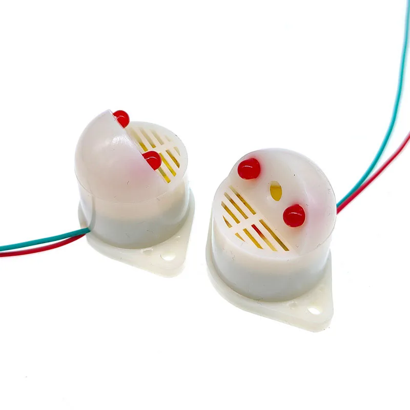 1 pçs minitype som e luz campainha eletrônica ZMQ-2737 DC6-24V ip54 lâmpada alarme contra roubo bip som dispositivo de aviso de alto decibel